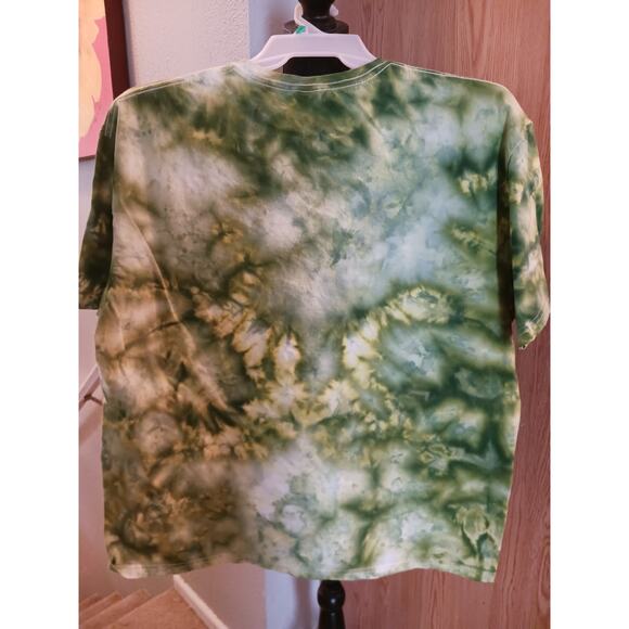 Avocado Green Ice Tie Dye T-Shirt NWT Size 2XL - Picture 3 of 6